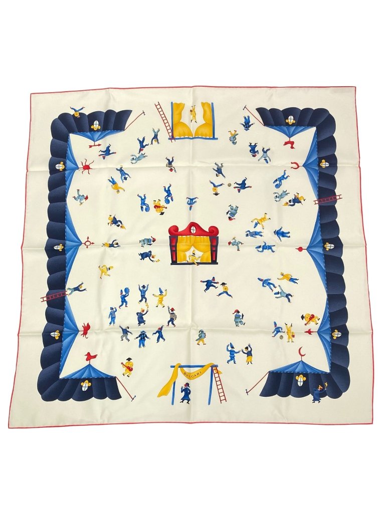 Bvlgari Scarf Large Silk Clown Multicolor